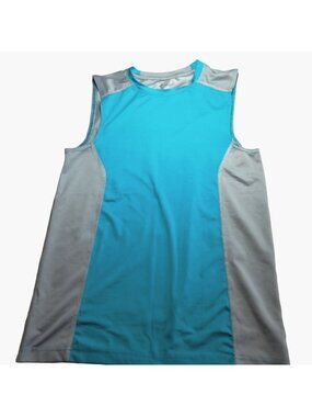 MCA Sport Tank Top Boys 12 to 14 Blue Gray Sleeveless